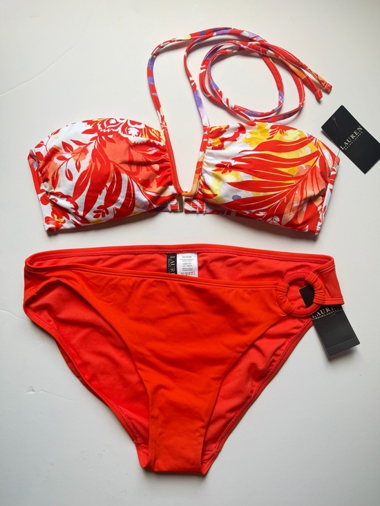 Ralph Lauren Other - Lauren Ralph Lauren Women’s Shirred Bikini Top with Bottom Size 10